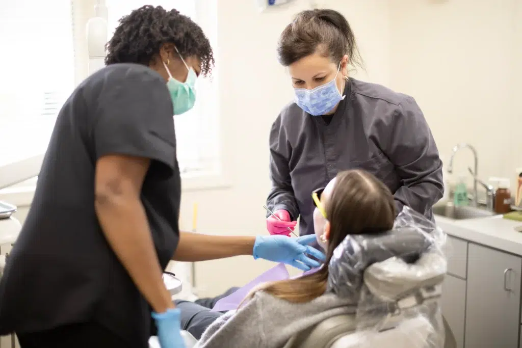 Dr. Anna Weber providing comfortable dental treatment in New Brighton MN